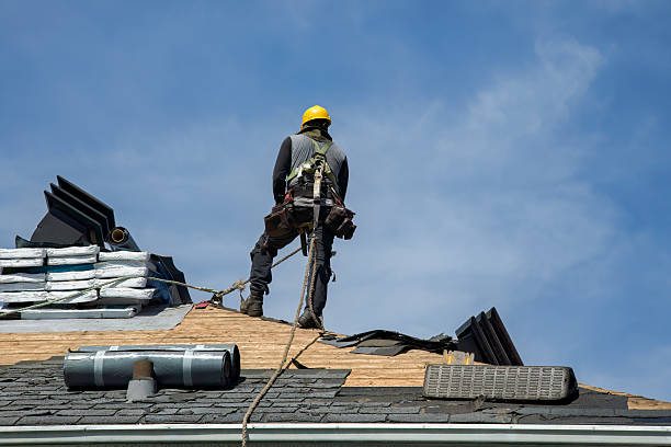Professional Gutter Installation technician working in Homewood, IL